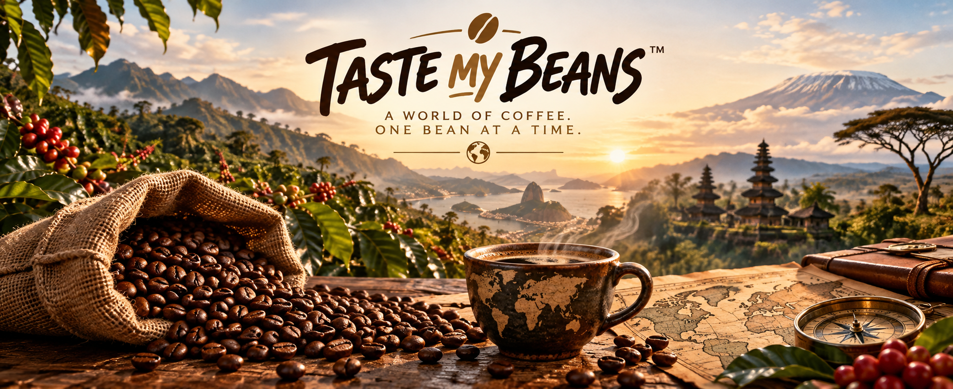 Taste My Beans — A World of Coffee. One Bean at a Time. Coffee beans and global coffee destinations